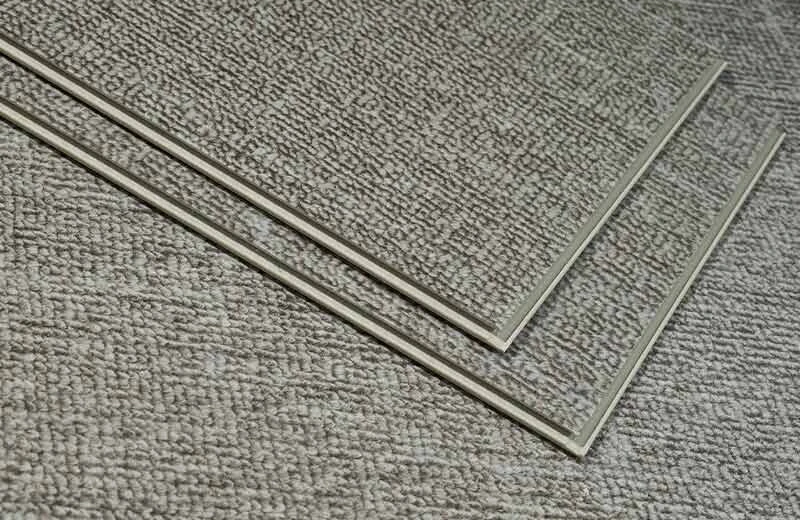 Carpet Look LVT Tile Installation Self Adhesive Loose Lay SPC Click